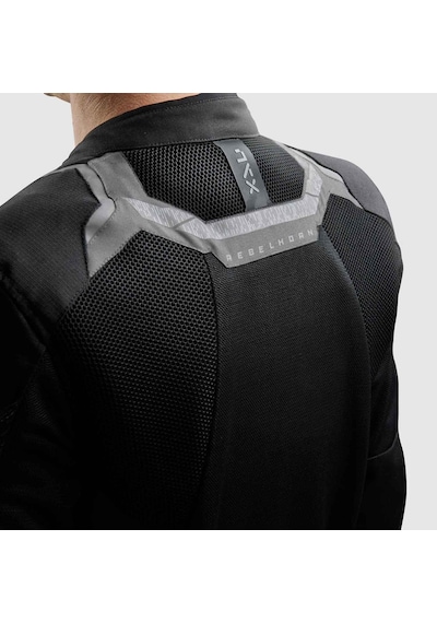 Rebelhorn Jax 75064 Yazlık Fileli Motosiklet Montu Gri - Siyah
