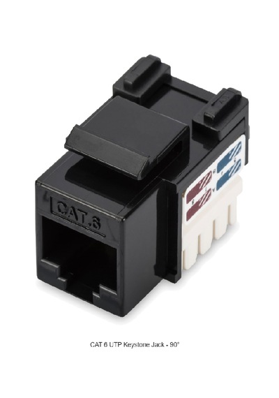 Cat 6 Utp Keystone Jack 90 20 Adet