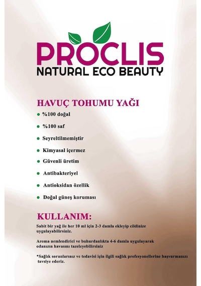 Proclis Havuç Tohumu Yağı 10 ML