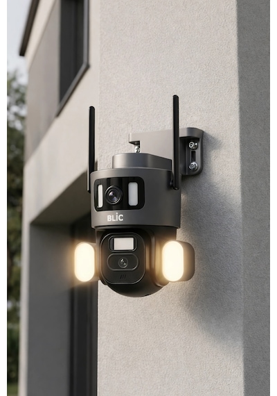 Blic Blm-81 Çift Lensli 6mp Wi-fi Ptz Akıllı Ip Kamera - Hareket Takibi Ve Gece Görüşlü