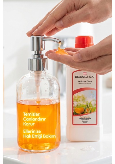 Doğal Sıvı Sabun Citrus Turunç Kokulu Temizliğin En Güçlü Formülü 750 Ml Diğer