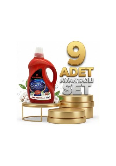 Worldchem Çamaşır Detarjanı Sıvı Renkliler 9x2 Lt 2 L