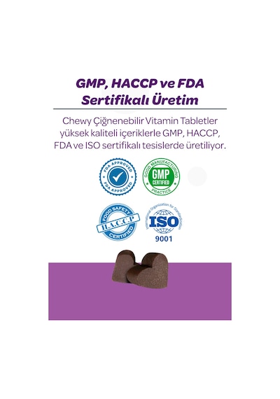 Vet's Plus Sterilised Çiğnenebilir Tablet 60'lı Kısır Kediler İçin Yaban Mersinli Urinary Destek