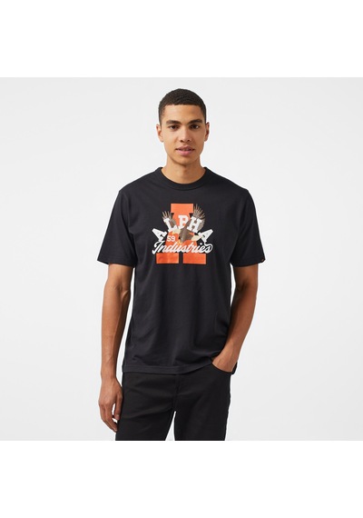 Alpha Industrıes Alpha Industries Alpha Eagle Unisex Siyah T-shirtuta54511pk