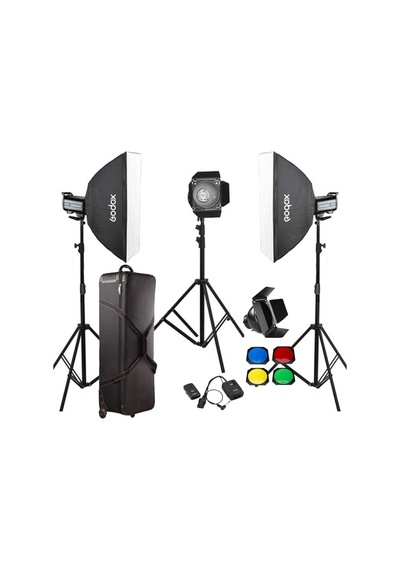 Godox QS600II W/S Pro 3'lü Paraflaş Set