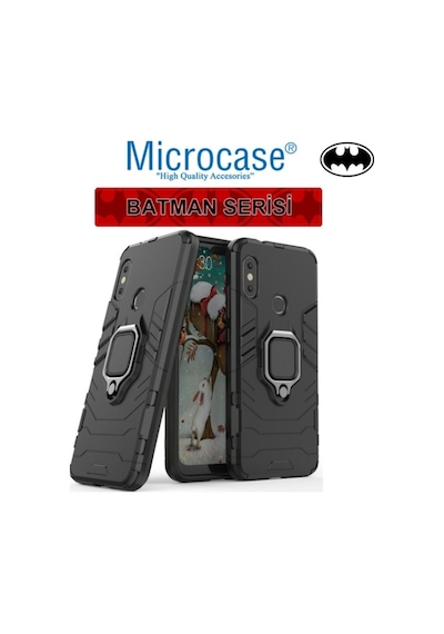 Xiaomi Mi A2 Lite Batman Serisi Yüzüklü Kilif + Tam Kaplayan Cam 350741927