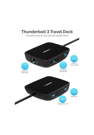 Sabrent Usb Tip C Bağlantı İstasyonu Ds-wspd Tb3 Dual Display Docking Station