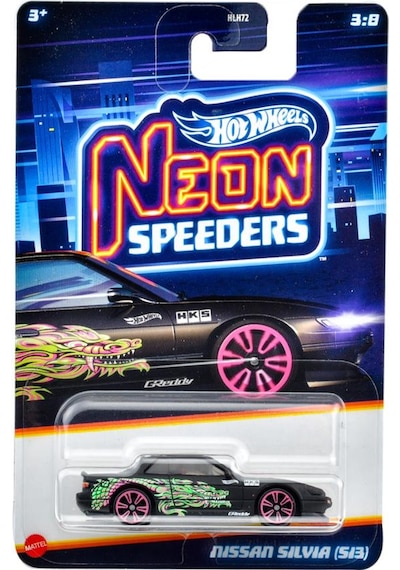 Hot Wheels Neon Yarışçılar - Nıssan Sılvıa 5/3 Jby94 Çok Renkli