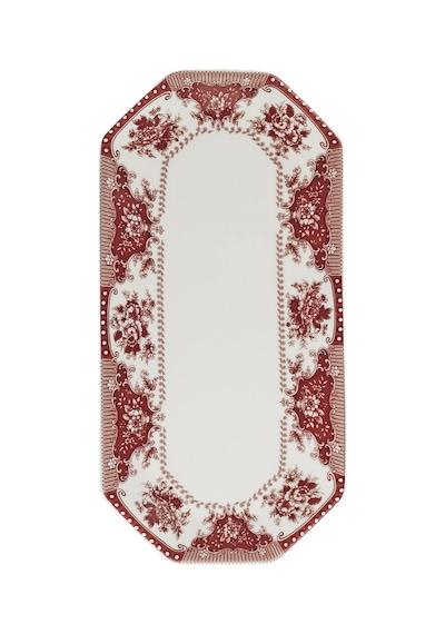 Evaliza Voila Kayık Tabak Kırmızı 25 Cm Çok Renkli