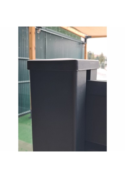 10 Adet 9x9 Cm Antrasit Gri Plastik Direk Üst Kapağı Dayanıklı Ve Şık Çözüm