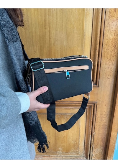 Just Polo Kopya - Kadın Yeni Sezon Lakos Omuz Çantası Mh6000mh Siyah - Camel