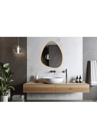 Flora Suen Ledli Banyo Lavabo Ledli Dokunmatik Ayna Cam