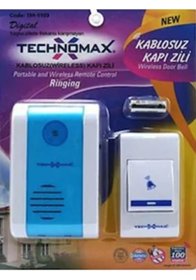 Kablosuz 100 Mt Mesafeli Kapı Zili