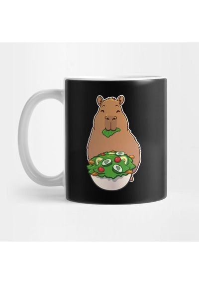 Salata Sever Capybara Kupa Bardak Çok Renkli