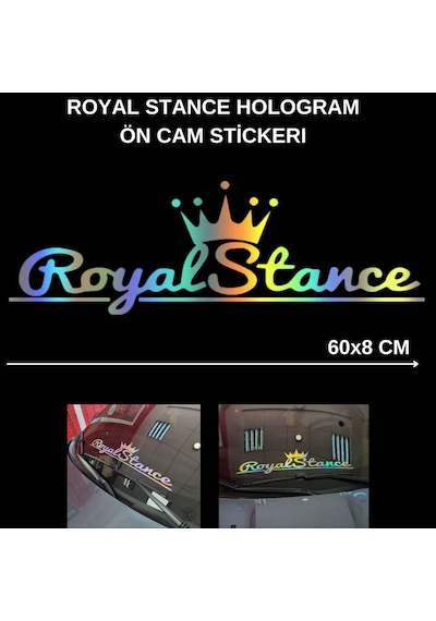 Royal Stance Hologram Ön Cam Sticker