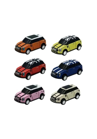 Mini Oyuncak Arabalar 6'lı Metal Gövdeli Çek Bırak Set Çok Renkli