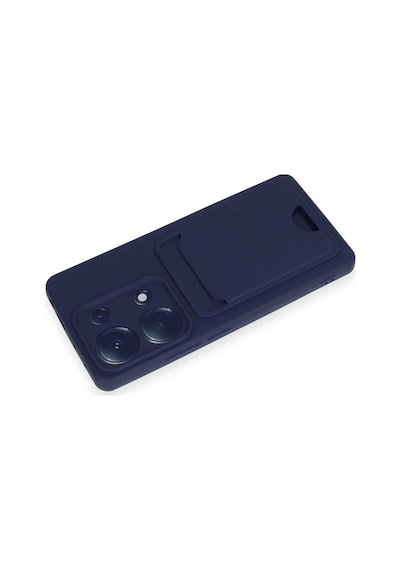 Xiaomi Redmi Note 13 Pro 4g Kılıf Kelvin Kartvizitli Silikon - Lacivert Standart