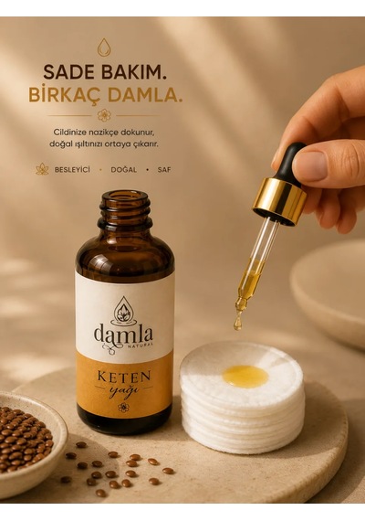 Biodamla Natural Keten Tohumu Yağı 50 Ml