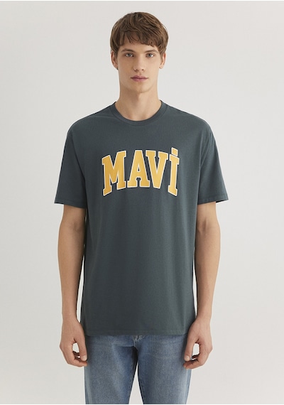 Mavi - Mavi Logo Baskılı Yeşil Tişört 0611711-71598 Yeşil