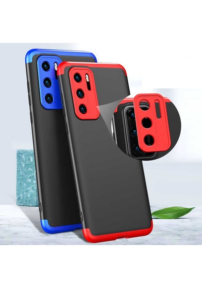 Huawei P40 Pro Kılıf Zore Ays Kapak Siyah-Gri