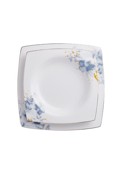 Korkmaz  A8455 Bone Selection 60 Parça Kare Yemek Takımı