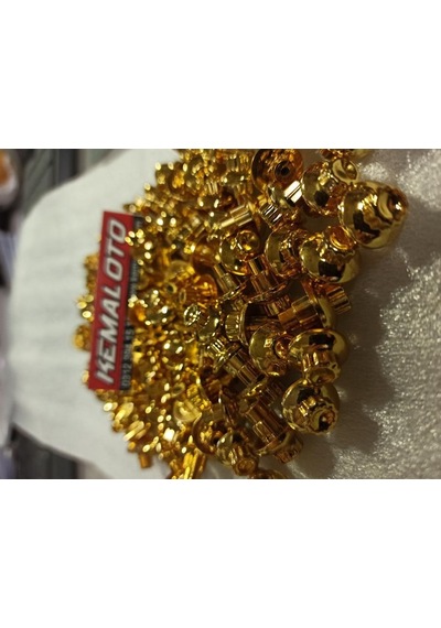 Koto Bbs Gold Jant Boncuğu Vida Sarı Perçin Civata 120 Adet (491512087)