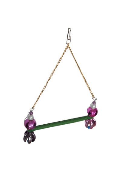 Markapet Lale Boncuklu Ve Tünekli Papağan Salıncağı 15 Cm-23 Cm Renkli