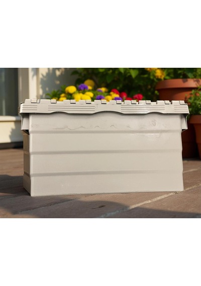 2 Li Konik Menteşe Kapakli Plastik Kasa 300 400 360 Gri