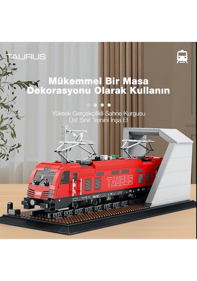 Reobrix Technic 66020 Avrupa Elektrikli Yolcu Treni Taurus European Electric Passenger Train Yapı Blok Seti Building Blocks - 1939 Parça
