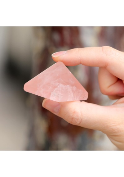 Pembe Kuvars Taşı Piramit Aşk Taşı