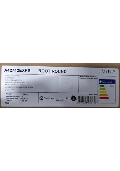 VitrA Root Round A42742 Krom Mutfak Bataryası (A42742EXPS)
