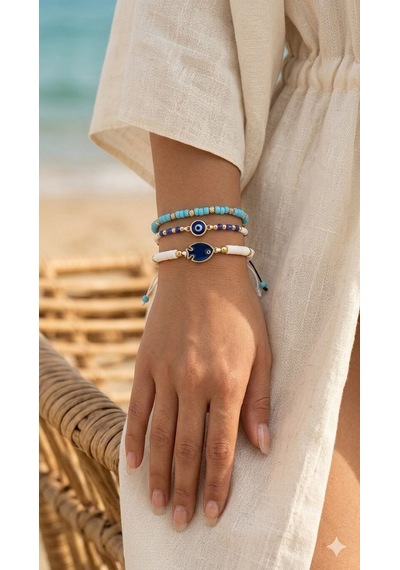 Marine Charm 3 Lü El Yapımı Bileklik Seti Diğer