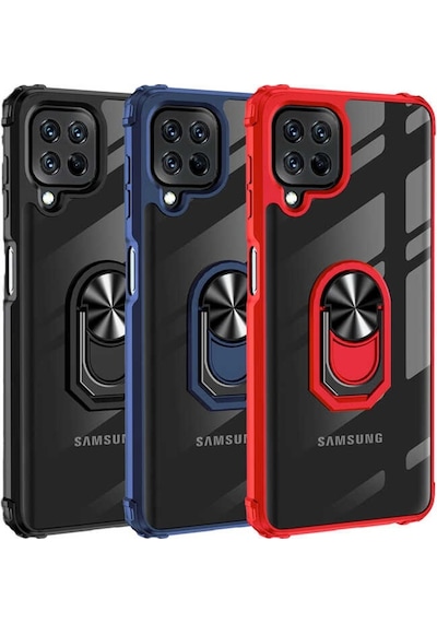 Samsung Uyumlu Galaxy M32 Tam Korumali Yüzüklü Renkli Kenarli Manyetik M 523300673