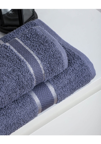 %100 Pamuk 2 Parça Kadın/erkek Banyo Duş Hamam Havlu Seti 90x150 Cm Antrasit
