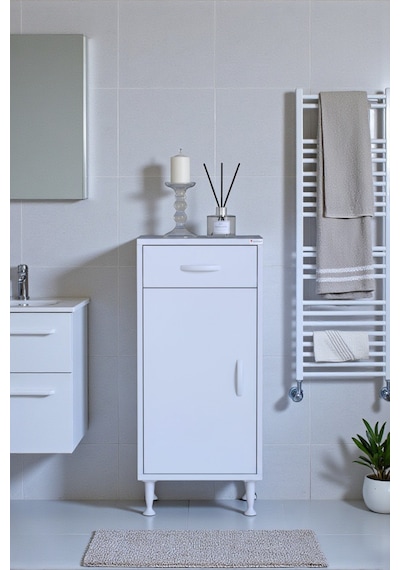 Eliusta Fre 40 Cm Çok Amaçlı Dolap 1 Raflı Tek Çekmeceli Banyo Mutfak Dolabı 40x88x32,5 Cm Organizer Dolap Beyaz Eliusta Fre 40 Cm Çok Amaçlı Dolap 1 Raflı Tek Çekmeceli Banyo Mutfak Dolabı 40x88x32,5 Cm Organizer Dolap Beyaz