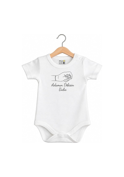 Babylimon Pamuklu Bebek Body - Adamın Dibisin Baba- Bebek Zıbın Badi - Yazılı Zıbın Beyaz - 936529407 Beyaz Babylimon Pamuklu Bebek Body - Adamın Dibisin Baba- Bebek Zıbın Badi - Yazılı Zıbın Beyaz - 936529407 Beyaz