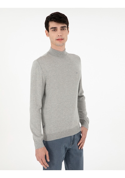 Pierre Cardin Erkek Açık Gri Melanj Kazak /triko 50296614-vr091 Açık Gri Melanj