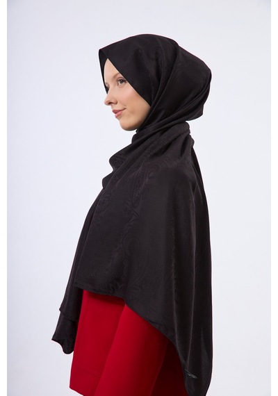 Mirsoy Scarf Velora Modern Desen Şal Siyah
