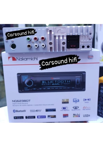 Nakamichi NQ623BDT DSP 3 Amfi Çıkışlı 7 Renk 40 Bant Ekolyzer BR USB SD