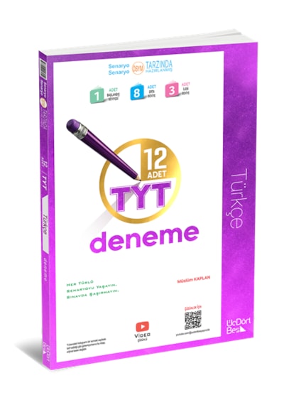 Üç Dört Beş Yayıncılık 345 2025 Baskı Tyt Türkçe Deneme