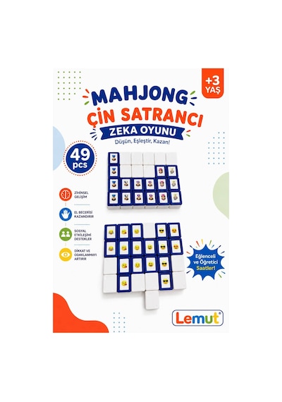 Mahjong Çin Satrancı 48'li Taş Eşleştirme Zeka Oyunları