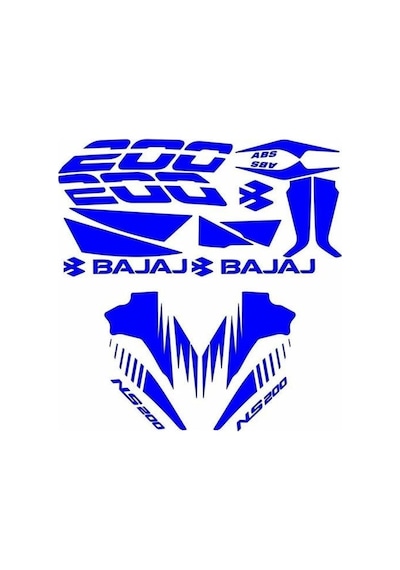 Gogo Bajaj Pulsar Ns200 Sticker Set Mavi