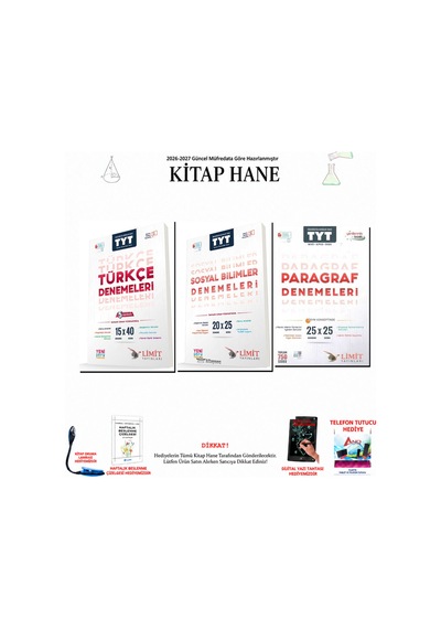 Limit Tyt Türkçe Sosyal Bilimler Paragraf Branş 3 Kitap Seti