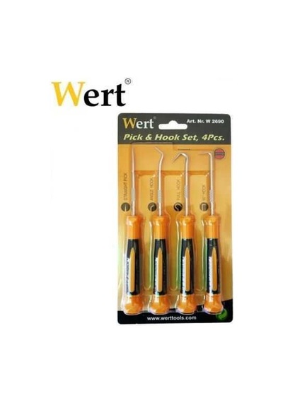 Wert 2690 Delici Biz Iğnesi Ve Kanca Seti 4 Parça Açılı Tam Kanca