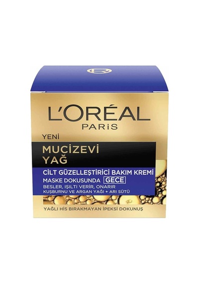 L'Oreal Paris Mucizevi Yağ Cilt Güzelleştirici Gece Kremi 50 ML