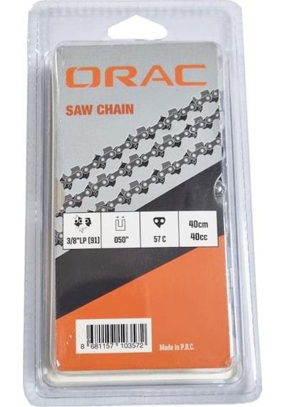 Orac Kesik Zincir 91 1.3mm 28.5 Diş Köşeli  + 1 Litre Zincir Yağı