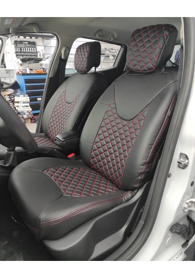 Renault Clio 4 Araca Özel Deri Oto Koltuk Kılıfı 499676592