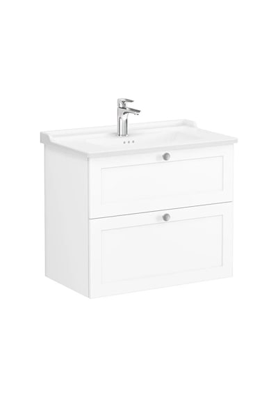 68869 VitrA Root Classic Çift Çekmeceli Lavabo Dolabı, 80 Cm, Mat Beyaz Klasik Lavabo Dahil Diğer 68869 VitrA Root Classic Çift Çekmeceli Lavabo Dolabı, 80 Cm, Mat Beyaz Klasik Lavabo Dahil Diğer