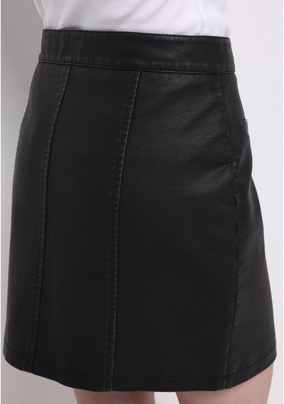 Colin's Colins Mini Düz Fermuarlı Kadın Siyah Etek Cl1076653 Q1.v1 Blk Siyah