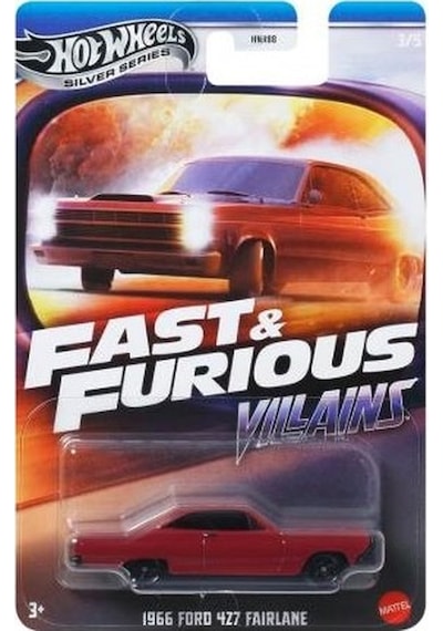 Hot Wheels Fast Furious Villains 1966 Ford 427 Fairlane Hnr88 Jby36